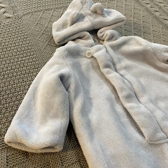 Angel Dear Blue Cozy Baby Bunting ~ 0/3M - Picture 2 of 8